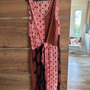 Zara Long Viscose Dress Size XL w/slip